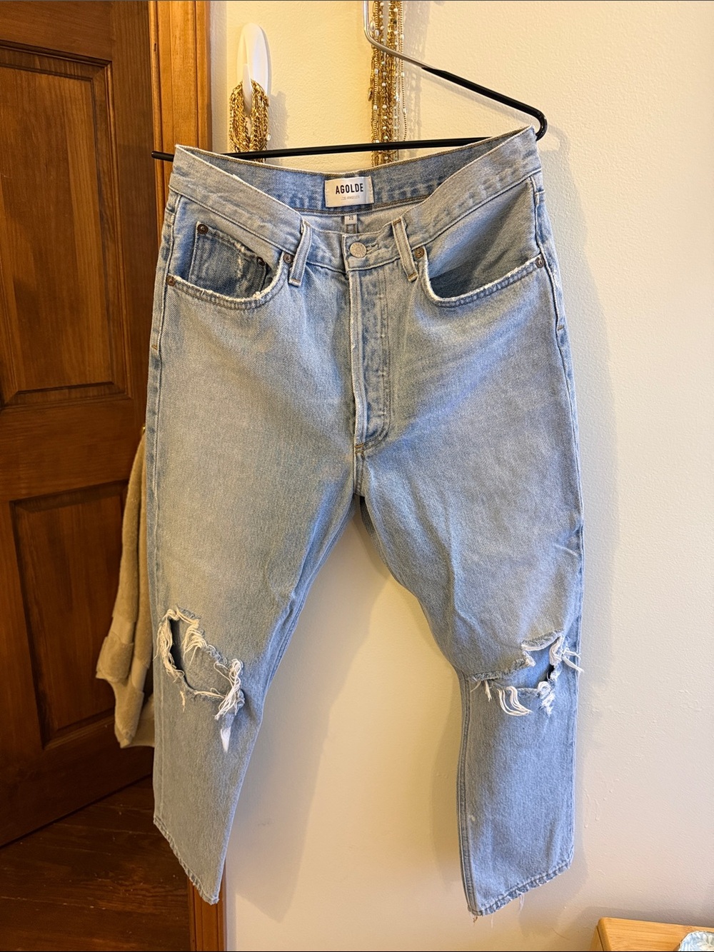 AGOLDE Light Blue Distressed RILEY